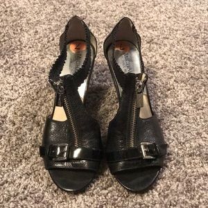 Black Michael Kors wedge